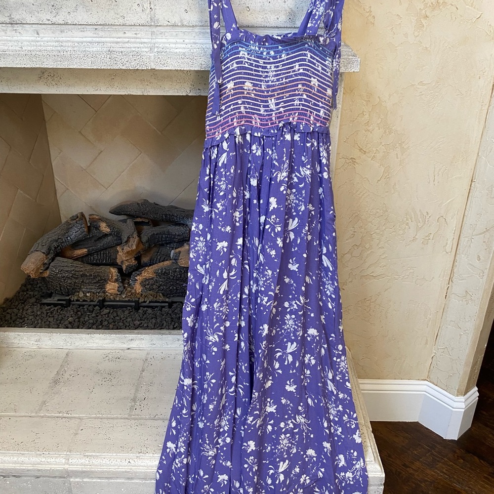 Free People Purple Floral Jumpsuit - Picture 2 of 13